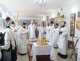 Преосвященнейший епископ Симон с архипастырским визитом посетил приход в честь вмч. Пантелеимона г. Гуково