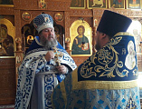 В храме Владимирской иконы Божией Матери хут. Можаевка соборным богослужением отметили престольный праздник