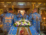 Приход Одигитриевской иконы Божией Матери пос. Таловый соборно отметил храмовый праздник