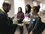 Молебен и беседа о духовном состоялись в Миллеровском Казачьем Кадетском техникуме в день памяти святой великомученицы Екатерины