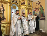 В Успенском храме станицы Калитвенской соборным служением духовенства отметили престольный день правого придела в честь пророка Иоанна Предтечи