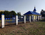 Завершилось ограждение территории строящегося храма святого Иосифа Обручника г. Шахты