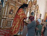 Традиционное паломничество в епархиальный Покровский монастырь совершили настоятель и прихожане шахтинского храма Вознесения Господня