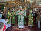 В праздник Входа Господня в Иерусалим епископ Симон совершил богослужение в храме Вознесения Господня города Шахты