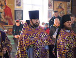 В день памяти сорока мучеников Севастийских епископ Симон совершил Литургию Преждеосвященных в храме великомученика Пантелеимона Целителя города Миллерово