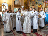 В праздник Преображения Господа Бога и Спаса нашего Иисуса Христа Преосвященнейший епископ Симон совершил Божественную литургию и диаконскую хиротонию