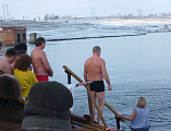 Великое освящение воды на реке Аюта совершили у хутора Красный Кут
