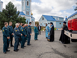 Епископ Шахтинский и Миллеровский Симон освятил пожарно-спасательную технику в день празднования иконы Божией Матери «Неопалимая Купина»