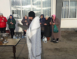 В праздник Богоявления иеромонах Арсений (Алимов) совершил чин великого освящения воды в ст. Владимирская и в х. Большая Федоровка