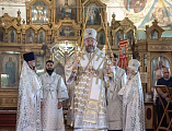 В Престольный день Преосвященнейший епископ Симон совершил Божественную литургию в храме Вознесения Господня города Шахты