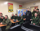 Иерей Сергий Липень провел беседу с военнослужащими 163 танкового полка
