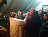 В праздничные дни января в воинской части г. Каменск-Шахтинский прошли тематические беседы и состоялись богослужения