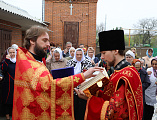 В среду Светлой седмицы Правящий архиерей Шахтинской епархии Преосвященнейший епископ Симон совершил Божественную литургию в храме Вознесения Господня г. Шахты