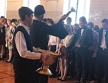 Юртовой священник отец Димитрий принял участие в церемонии посвящения пятиклассников школы № 2 в кадеты