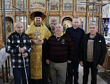 Молебен в Донском храме совместно с членами УПП ВОС