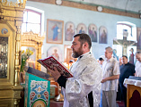 В престольный праздник Преосвященнейший епископ Симон возглавил Божественную литургию в храме Вознесения Господня города Шахты
