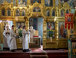 В престольный праздник Преосвященнейший епископ Симон возглавил Божественную литургию в храме Вознесения Господня города Шахты