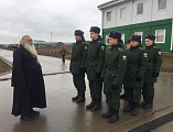 Иеромонах Николай (Наметышев) с пастырским визитом посетил воинов инженерного батальона