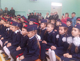 В Вешенской гимназии имени М.А. Шолохова первоклассников приняли в казачата. В мероприятии принял участие протоиерей Владимир Поляков