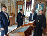Преосвященнейший епископ Симон провел выездное совещание по строительству и благоустройству храма святых мучениц Веры, Надежды, Любови и матери их Софии ст. Багаевской