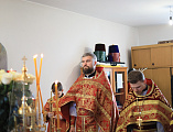 В престольный праздник Преосвященнейший епископ Симон совершил Божественную литургию в храме святой блаженной Матроны Московской г. Донецка