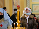 Преосвященнейший епископ Симон сослужил митрополиту Меркурию в Ростовском кафедральном соборе Рождества Пресвятой Богородицы в день тезоименитства Главы Донской митрополии
