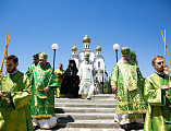 В День Святого Духа Преосвященнейший епископ Симон сослужил архиереям Донской митрополии в Троицком храме Свято-Иверского женского монастыря г. Ростова-на-Дону
