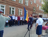 В Миллеровском казачьем профессиональном техникуме по традиции прошлая торжественная линейка, посвященная началу учебного года