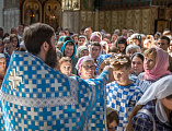 Молебен на начало учебного года и торжественная линейка в воскресной школе Покров