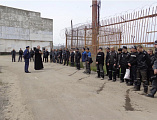 Престольный праздник в исправительной колонии в городе Каменске-Шахтинском