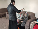 Пасхальное посещение жильцов реабилитационного отделения для граждан пожилого возраста и инвалидов в станице Боковской