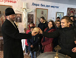 Свято-Пантелеимоновский храм г. Миллерово с экскурсией посетили студенты казачьего профессионального техникума