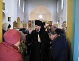 Накануне дня памяти святителя Николая Чудотворца Преосвященнейший епископ Симон совершил всенощное бдение в Никольском храме пос. Аюта
