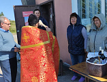 Освящение пасхальных куличей в станице Владимировской и хуторе Большая Федоровка