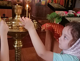 Пантелеимоновский храм посетили воспитанники детского сада