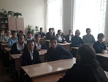 В школе № 22 п. Горный среди учащихся 7-11 классов настоятель Ольгинского храма иеромонах Арсений (Алимов) провел беседу о вреде курения, пьянства, наркомании и других пагубных привычек