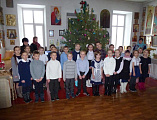 В храме хутора Тубянский прошел рождественский праздник
