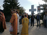 Крестный ход к поклонному кресту в день 80-летия Великой Победы