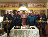 В праздник иконы Божией Матери Неопалимая Купина сотрудники МЧС сл. Кашары помолились за Божественной литургией