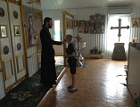 В день памяти пророка Илии дети из пришкольного лагеря школы № 14 г. Шахты посетили храм святого благоверного князя Александра Невского г. Шахты