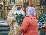 В день своего рождения правящий архиерей Шахтинской епархии Преосвященнейший епископ Симон совершил Божественную литургию в Покровском кафедральном соборе города Шахты