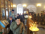 Традиционная совместная молитва, в которой приняли участие военнослужащие, ветераны пограничных войск и казаки, прошла в г. Новошахтинска