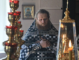 В дни Великого поста Преосвященнейший епископ Симон совершил богослужение в Покровском мужском монастыре слободы Верхнемакеевка