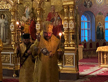 Продолжая паломничество, Преосвященнейший епископ Симон прибыл на остров Валаам