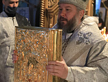 Преосвященнейший епископ Симон совершил Божественную литургию в навечерие Рождества Христова