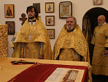 Преосвященнейший епископ Симон с архипастырским визитом посетил приход великомученицы Варвары города Гуково