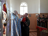 В престольный день в храме святого благоверного князя Димитрия Донского воинской части № 3060 п. Казачьи Лагери совершено праздничное богослужение