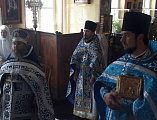 В храме Владимирской иконы Божией Матери хут. Можаевка соборным богослужением отметили престольный праздник