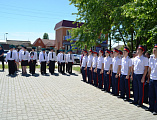 В день пограничника в г. Миллерово на аллее Шолохова был торжественно открыт и освящен памятник, посвященный 100-летнему юбилею Пограничной службы России