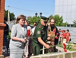 Возле мемориальный часовни «Памяти погибшим воинам в Афганистане, Чечне и на Чернобыльской АЭС» поселка Каменоломни состоялся митинг, посвященный Дню памяти воинов, погибших в локальных войнах